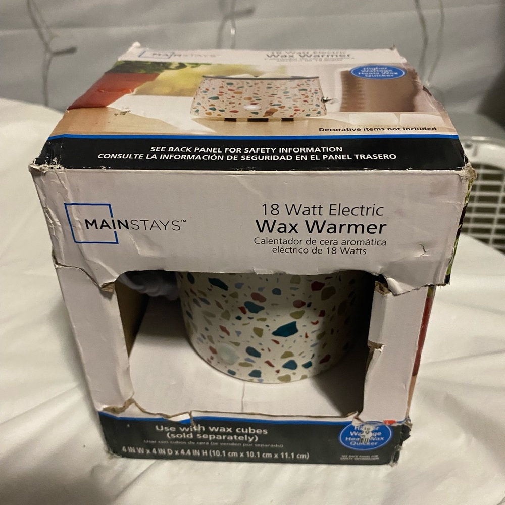 Mainstays Multicolor Terrazzo Wax Warmer